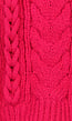 Fuchsia Kabel Gebreide Trui