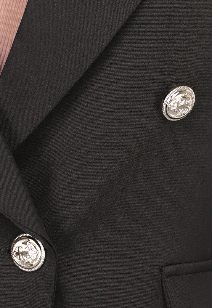 Zwarte Button Blazer