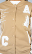 Camel Baseball Vest met Patches