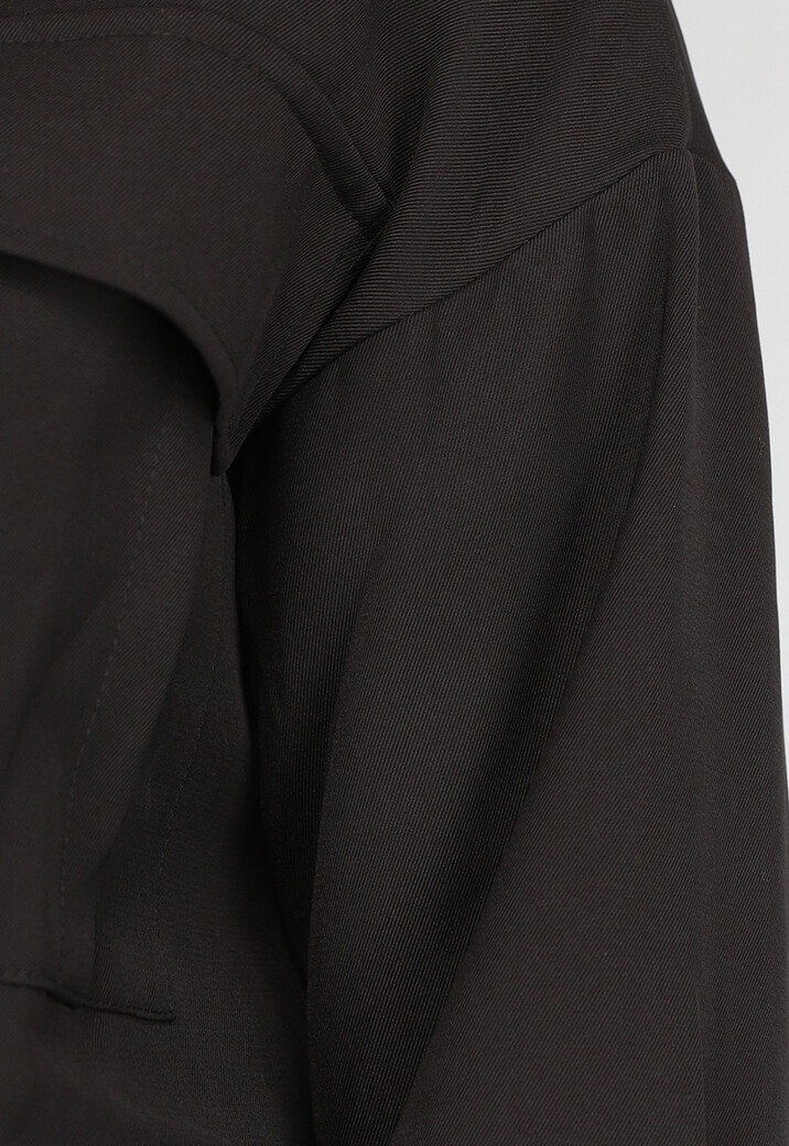 Zwart Bomberjasje met Zak