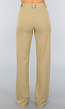 Khaki High Waist Stretch Pantalon
