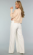 Witte Pantalon met Overslag