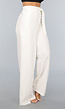 Witte Pantalon met Overslag