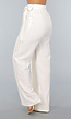 Witte Pantalon met Overslag