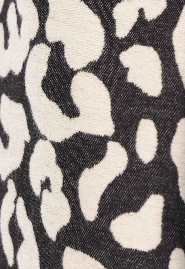 Panterprint Sjaal in Beige Kleur