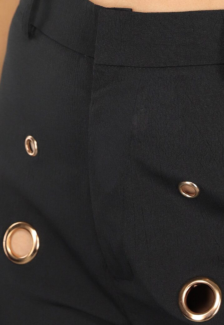 Zwarte Two Piece met Gouden Ring Details