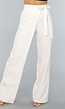 Witte Pantalon met Overslag