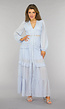 Lichtblauwe Bohemian Maxi Jurk