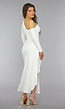 Witte One Shoulder Ruffle Galajurk