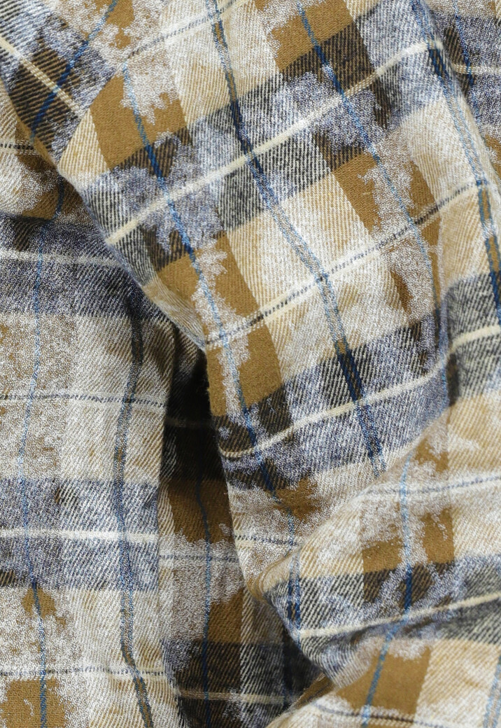 Bruine Houthakkers Blouse met Ruitjes