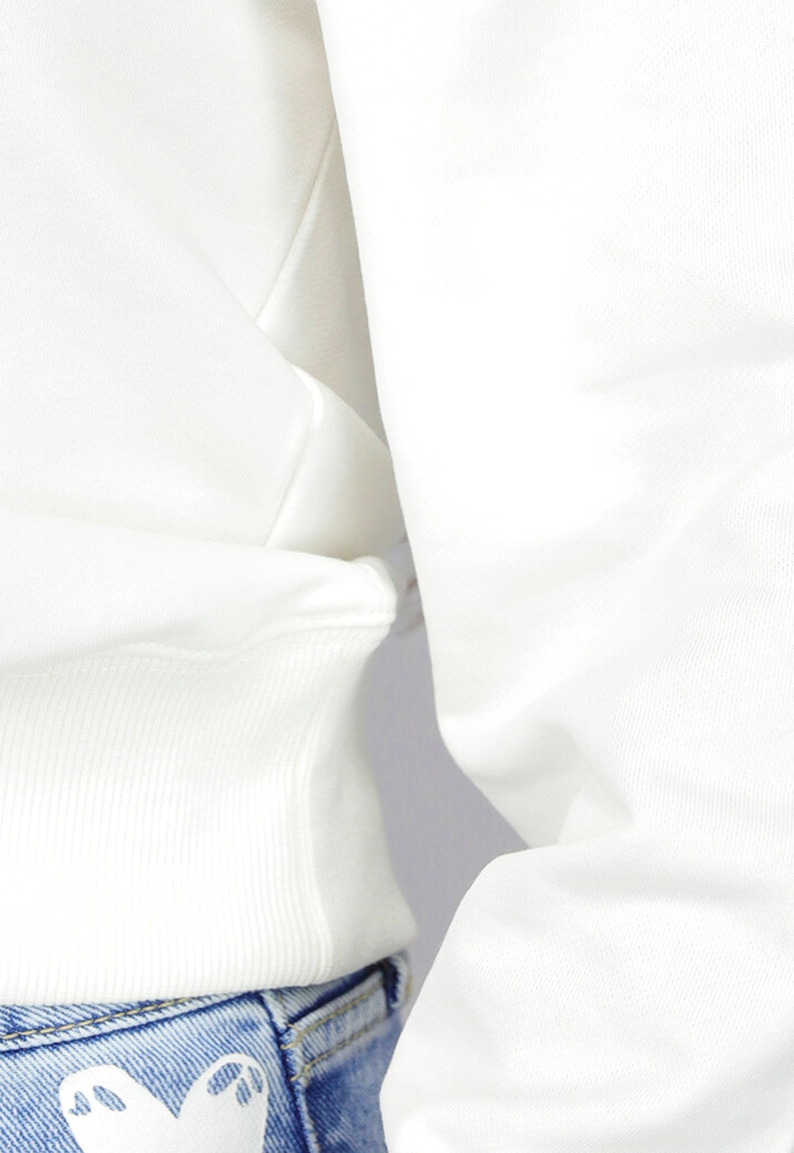 Witte One Shoulder Trui