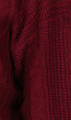 Wijnrode Gebreide Cardigan
