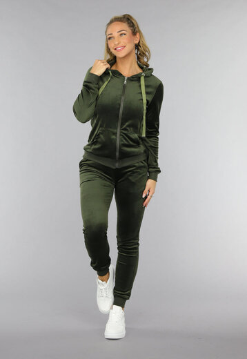 Hotouch Joggingpak voor dames, velours, winter, warm, sportpak, huispak