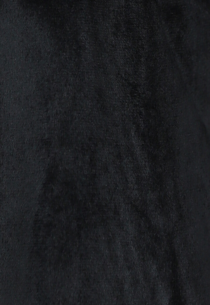 Zwart Velours Wide Leg Huispak