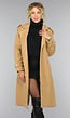 Camel Trenchcoat met Ceintuur