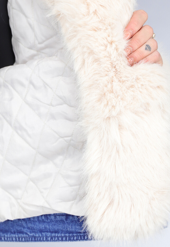 Blauwe Spijkerjas met Bontkraag