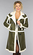 Donkergroene Lammy Trench Coat