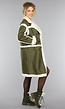 Donkergroene Lammy Trench Coat