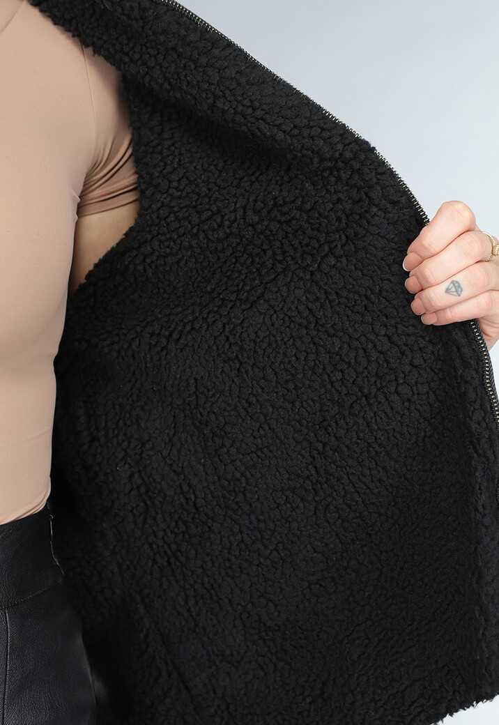 Grijze Denim Teddy Tussenjas