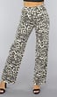 Straight Leg High Waist Panterprint Jeans