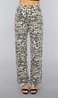 Straight Leg High Waist Panterprint Jeans