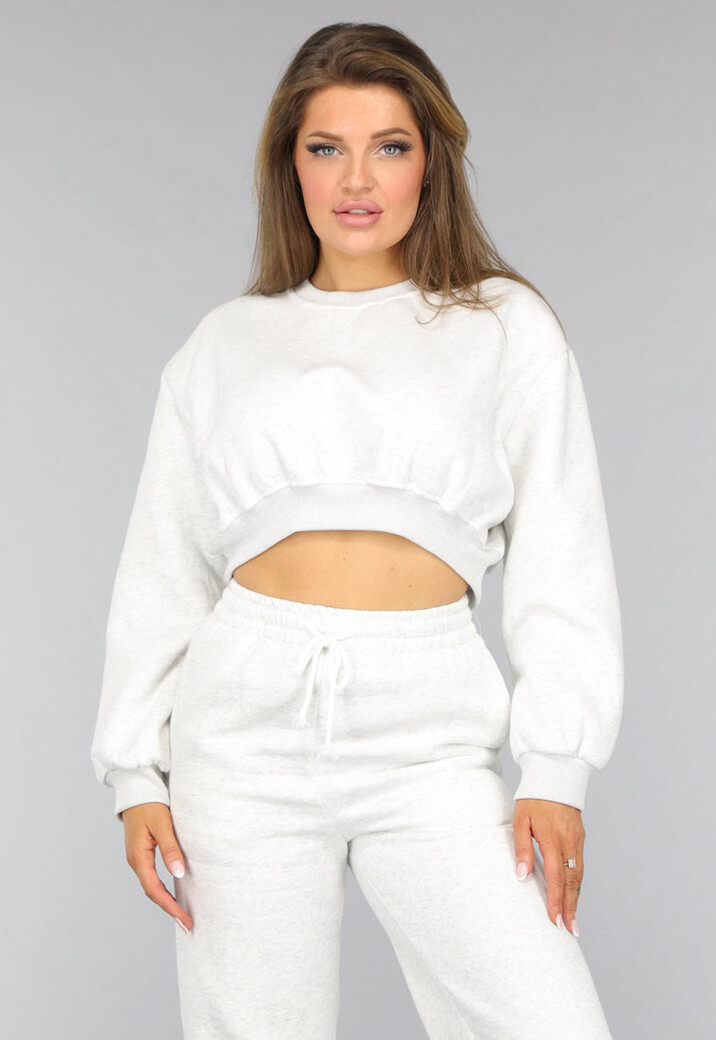 Lichtgrijs Gemêleerd Huispak