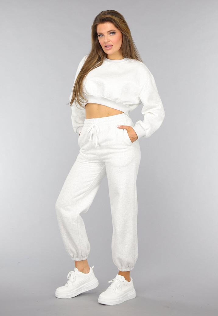 Lichtgrijs Gemêleerd Huispak