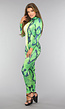 Groene Slangen Jumpsuit