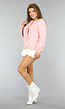 Roze Gebreid Strikjes Vest