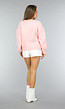 Roze Gebreid Strikjes Vest