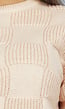 Beige Geblokte Trui