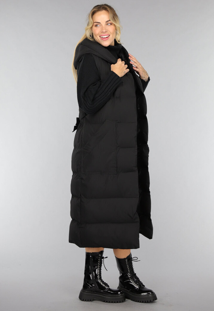 Zwarte Laklook Veterlaarsjes met Ritssluiting