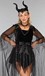 Mix en Match Zwart Schaduwkoningin Kostuum