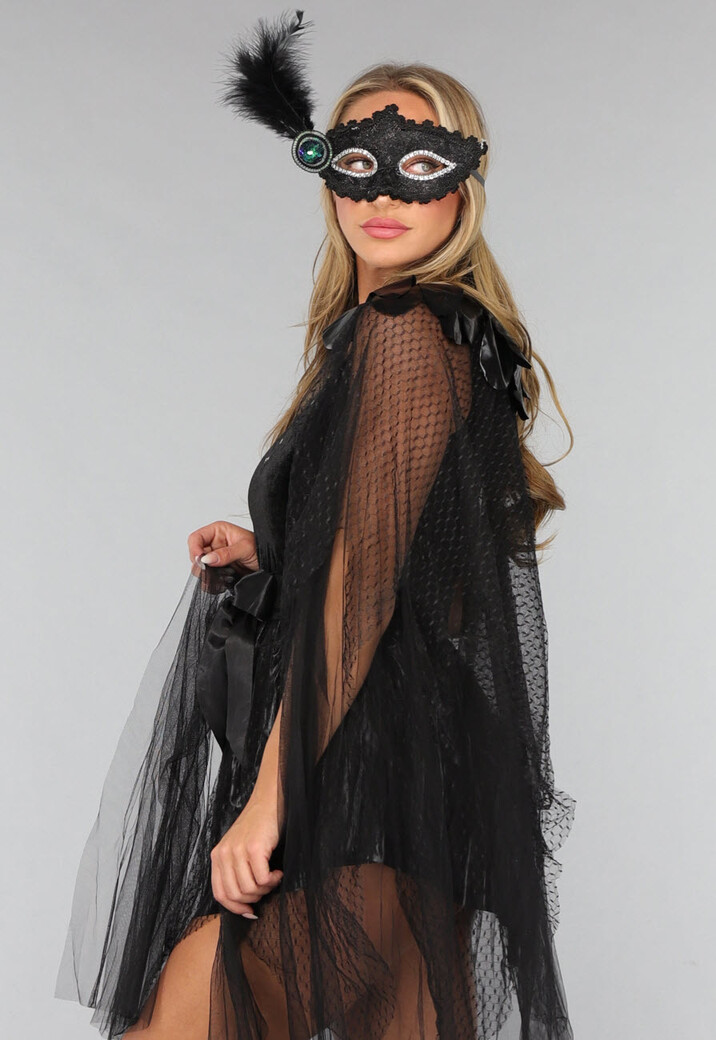Mix en Match Zwart Schaduwkoningin Kostuum