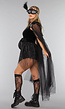 Mix en Match Zwart Schaduwkoningin Kostuum