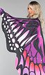 Paarse Butterfly Cape