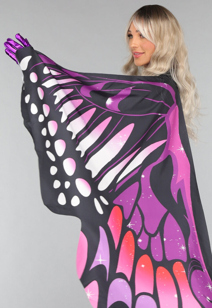 Paarse Butterfly Cape