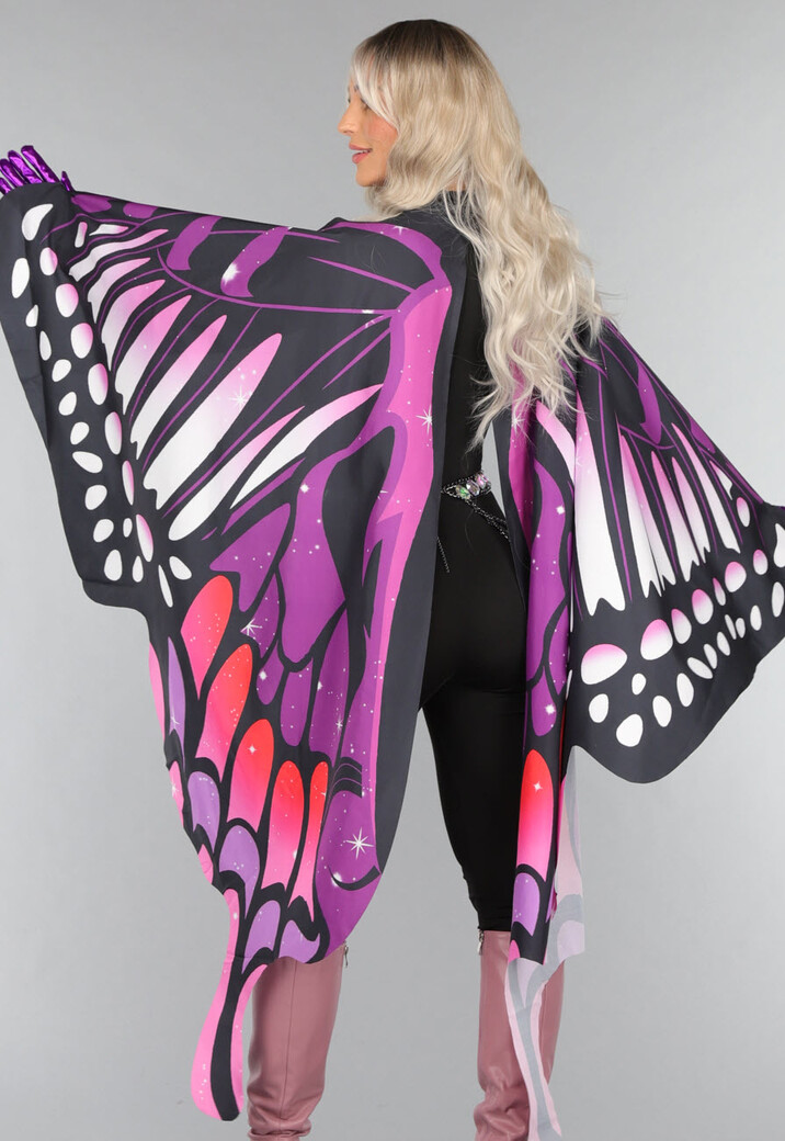 Paarse Butterfly Cape