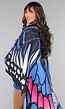 Kleurrijke Vlinder Cape in Blauw