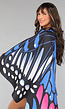 Kleurrijke Vlinder Cape in Blauw