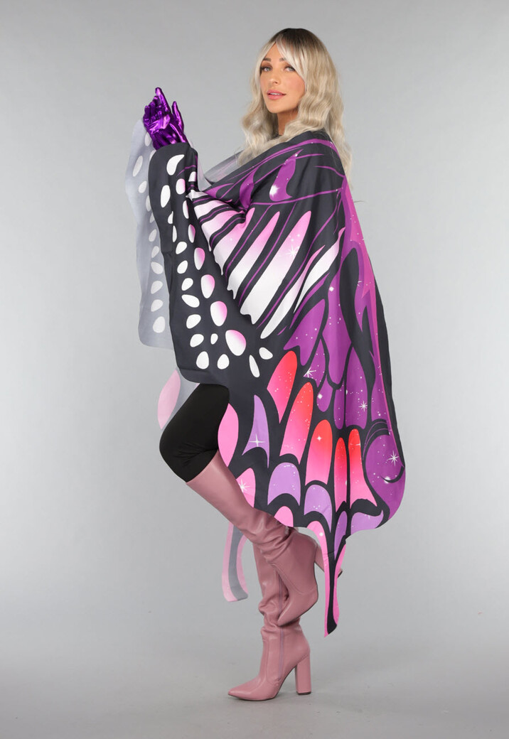 Paarse Metallic Ellebooghandschoenen