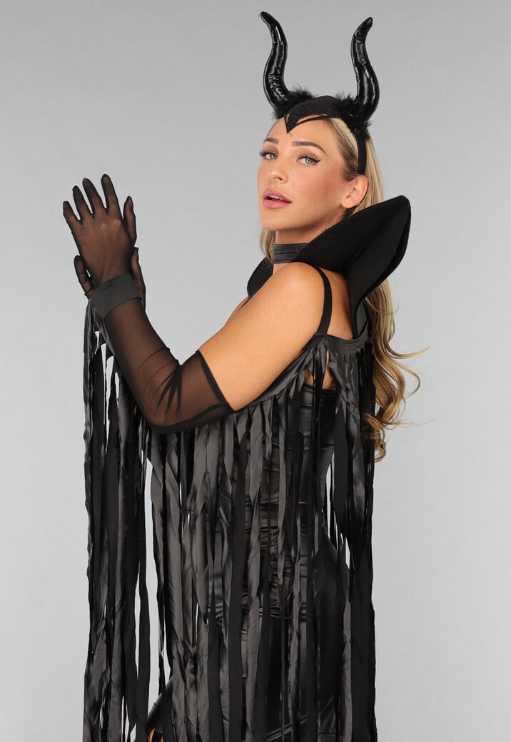 Doorschijnende Zwarte Avondhandschoenen