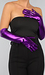 Paarse Metallic Ellebooghandschoenen
