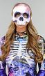 Half Skeletten Masker met Bloed Spatten