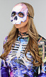 Half Skeletten Masker met Bloed Spatten