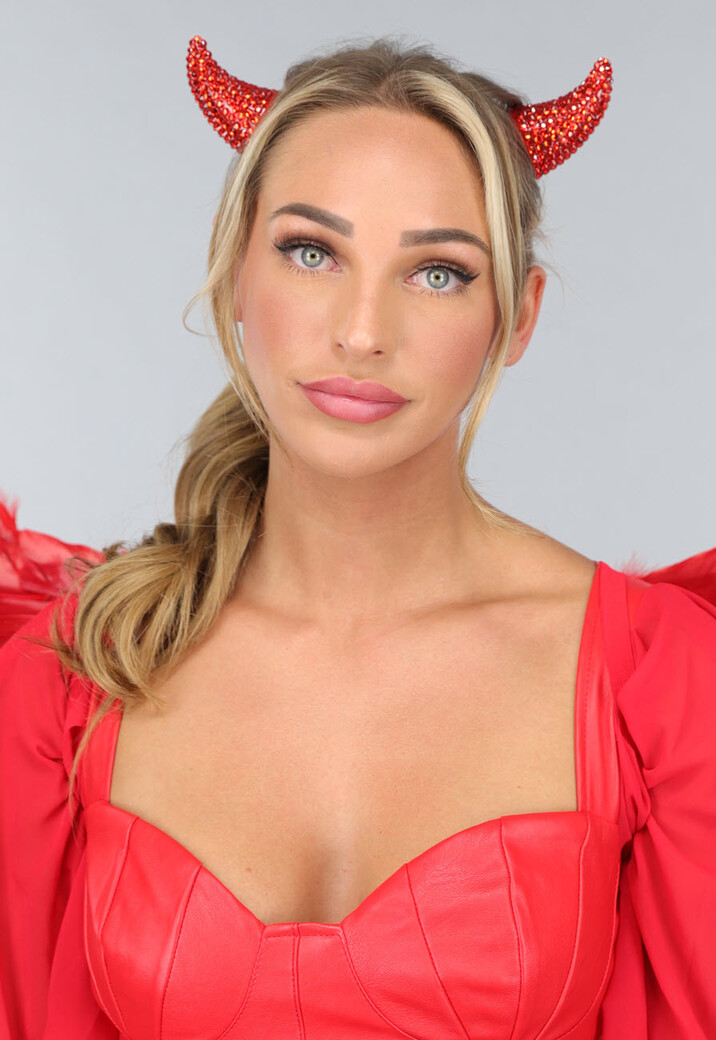 Rode Duivel Oortjes Haarclips