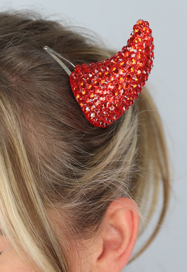 Rode Duivel Oortjes Haarclips