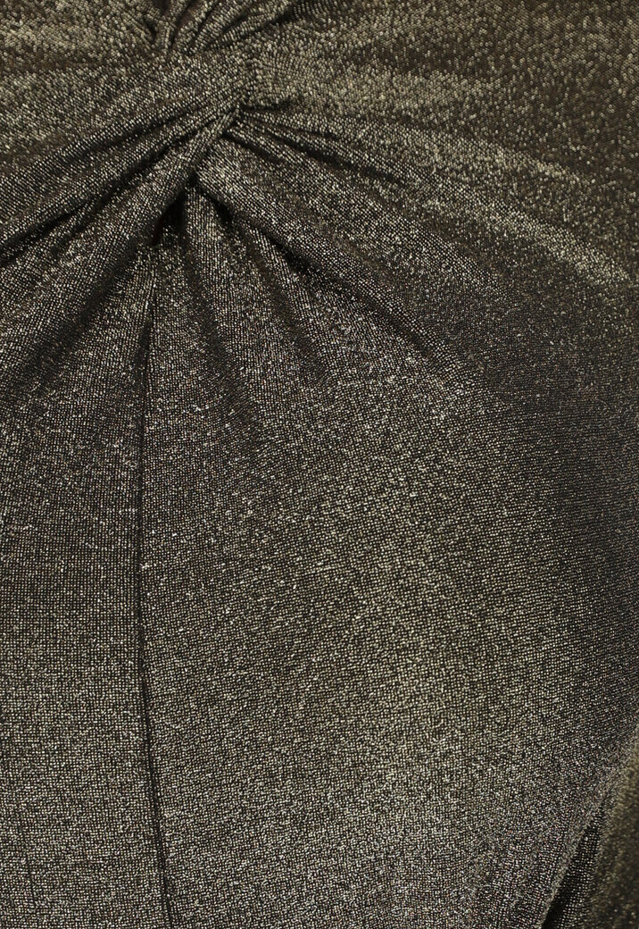 Bodysuit met Knoopdetail in Goud