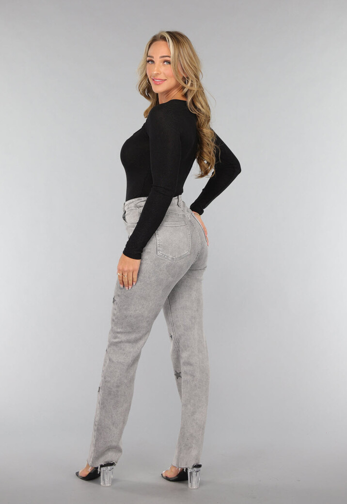 Zwarte Shimmer Cut Out Bodysuit