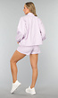 Lila Short Set met Windjack